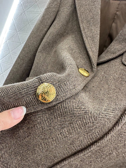 25fw Blazer and midi pleated skirt set