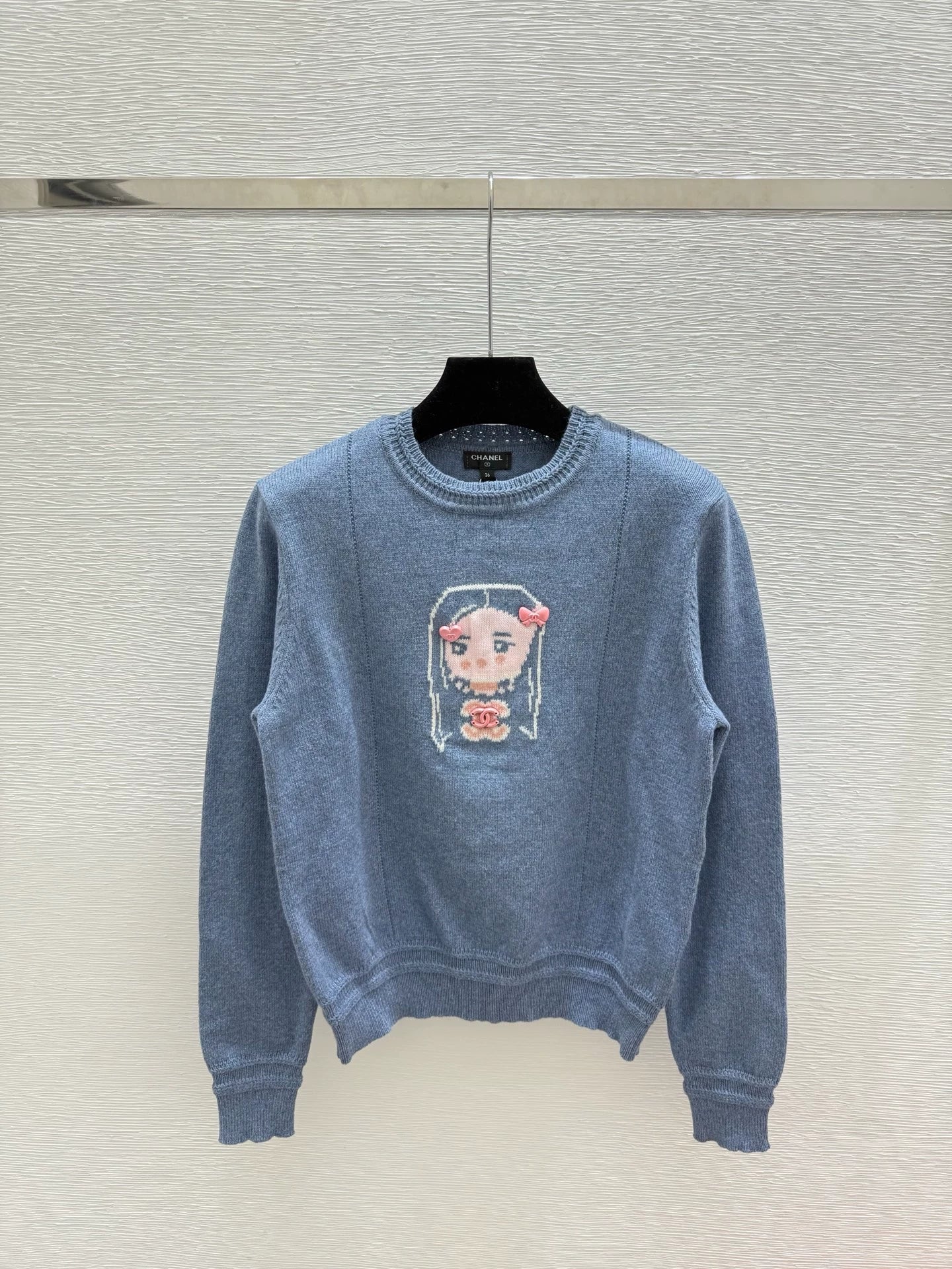 25fw Cartoon Knitted Shirt