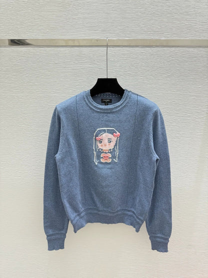 25fw Cartoon Knitted Shirt