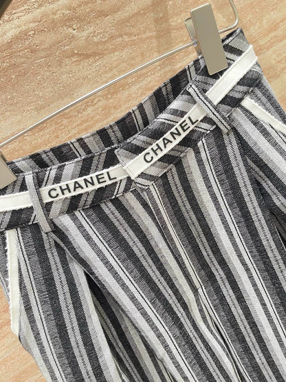 25fw Vertical stripe straight leg pants(vintage series)