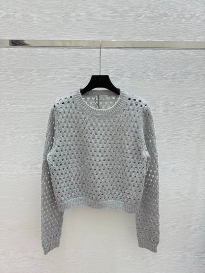 25fw Hollow knit sweater