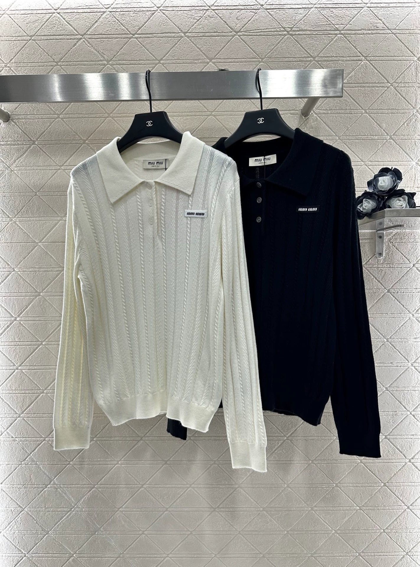 25 Fried Dough Twists lapel knitted top