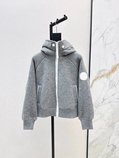 25fw Wool sports sweatshirt jacket