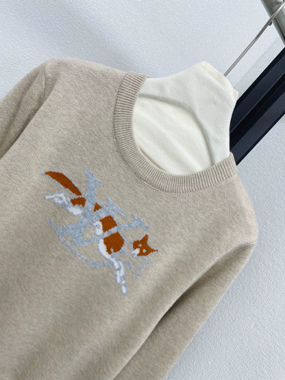 25fw Fox pattern wool sweater