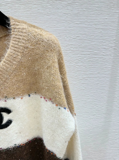 25fw Color blocked sweater