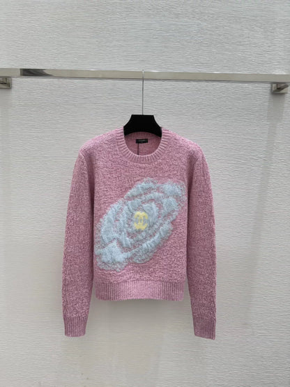 Rose Jacquard Sweater