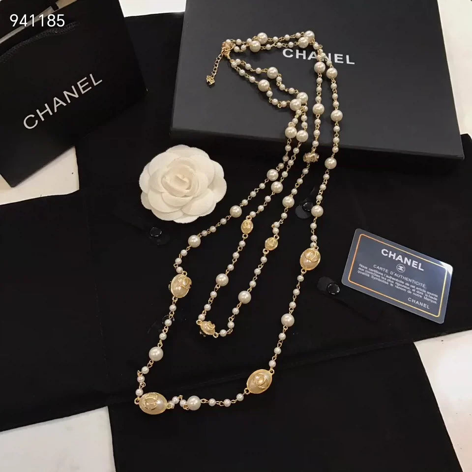 Gongyan style long sweater chain