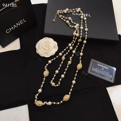 Gongyan style long sweater chain