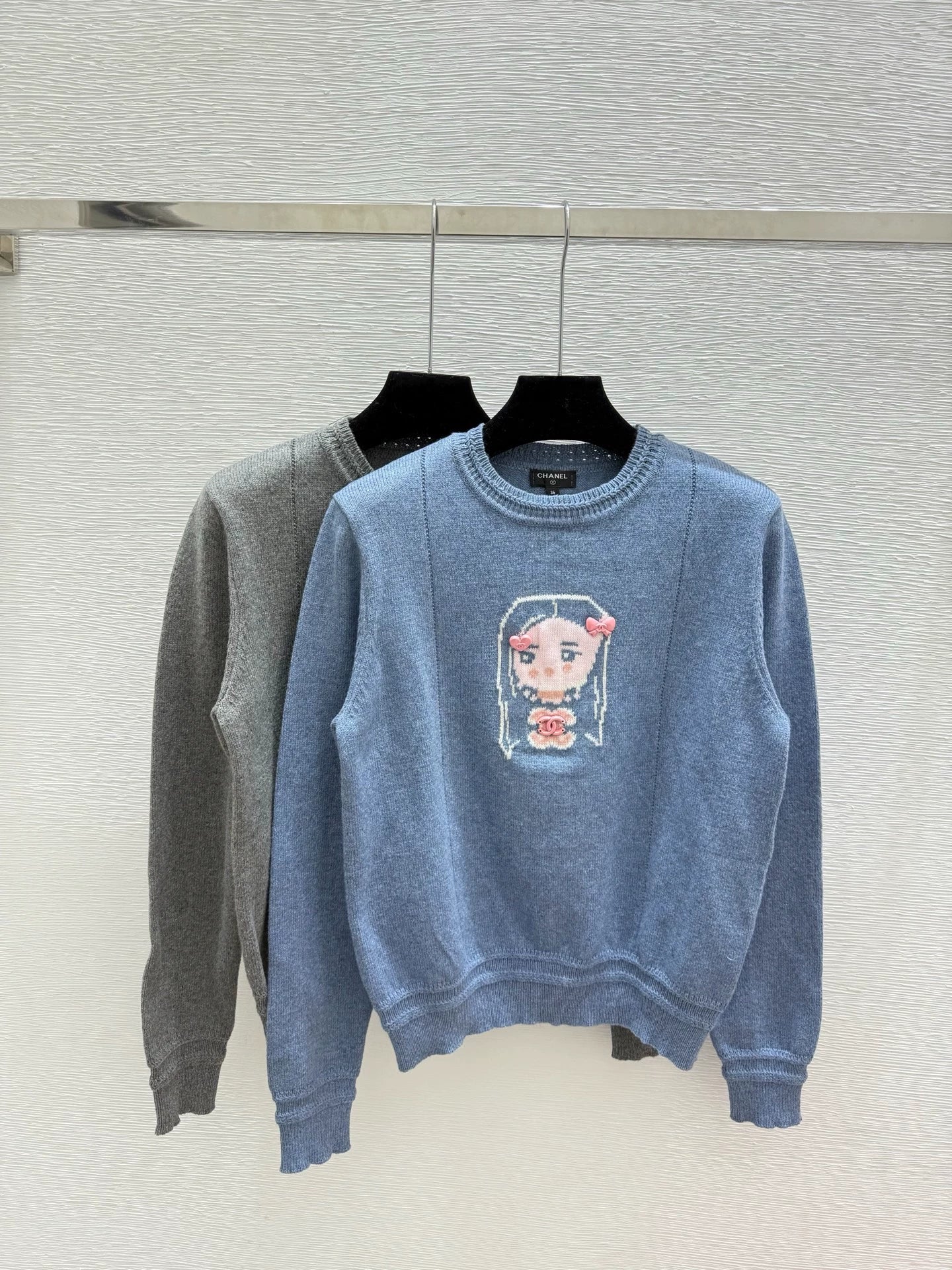 25fw Cartoon Knitted Shirt