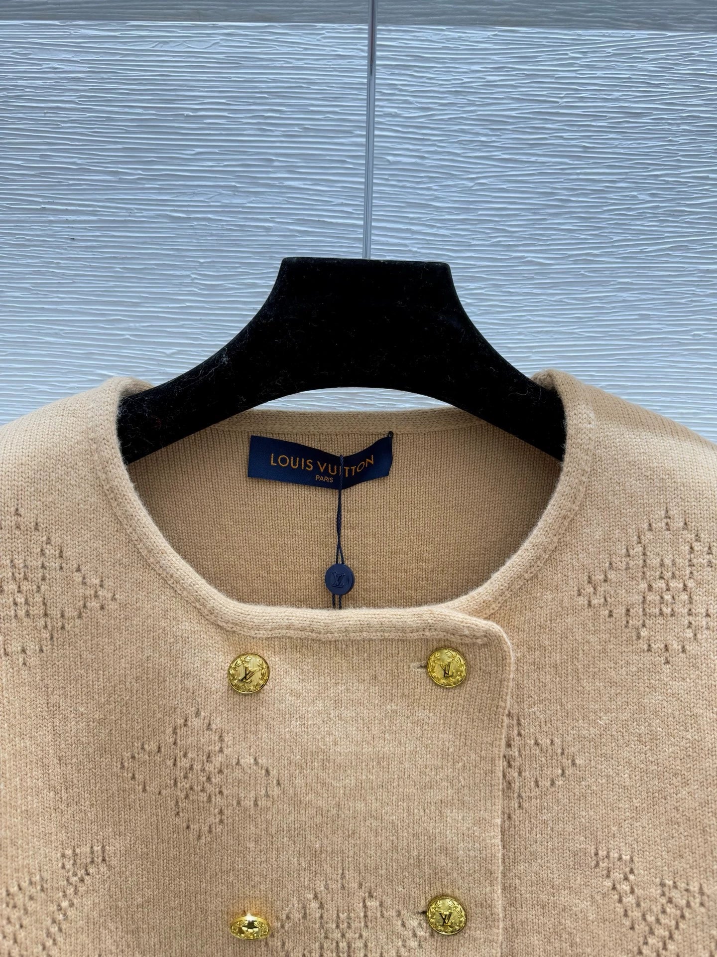 25fw Double breasted knitted cardigan