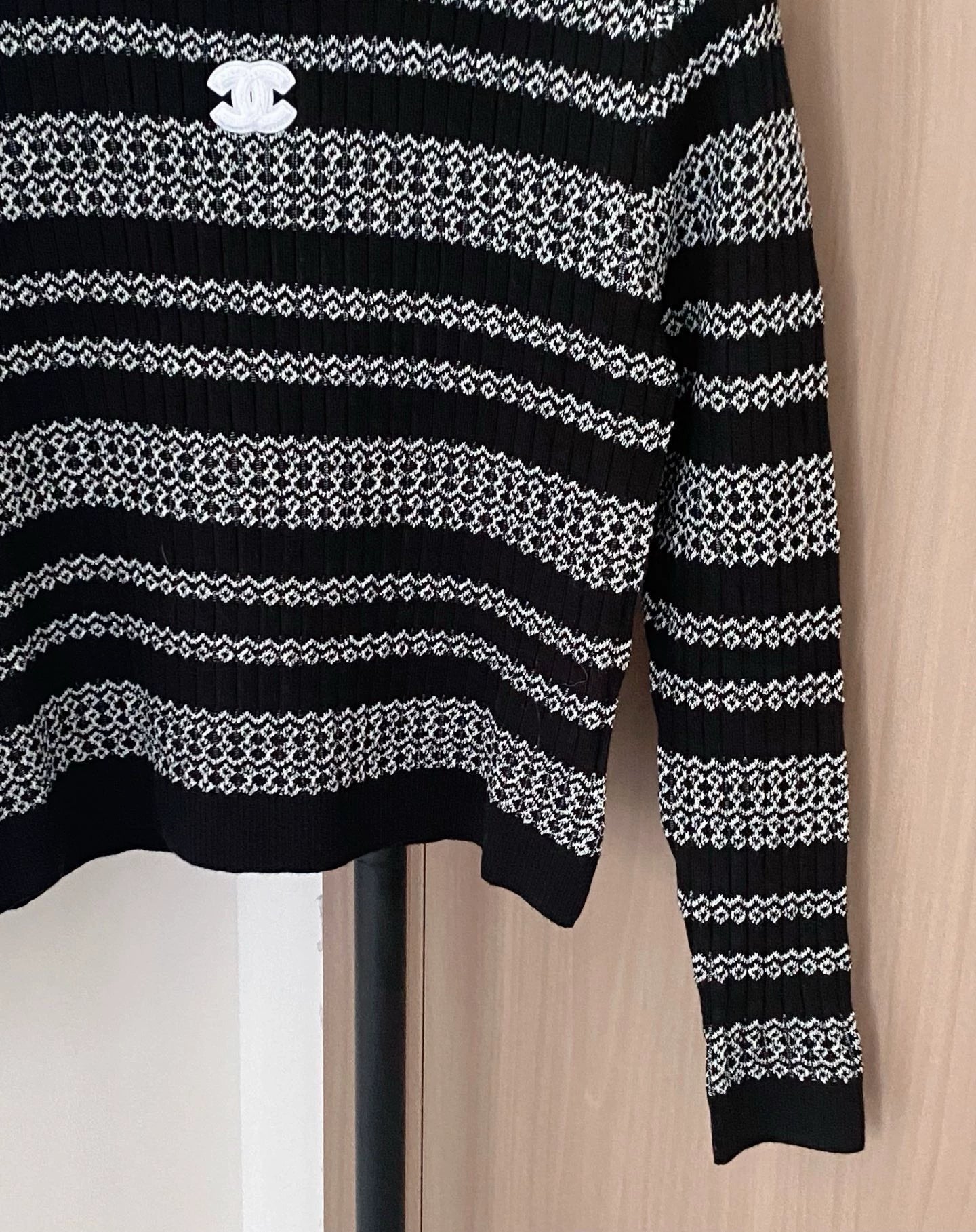25fw Striped Knitted Long Sleeve