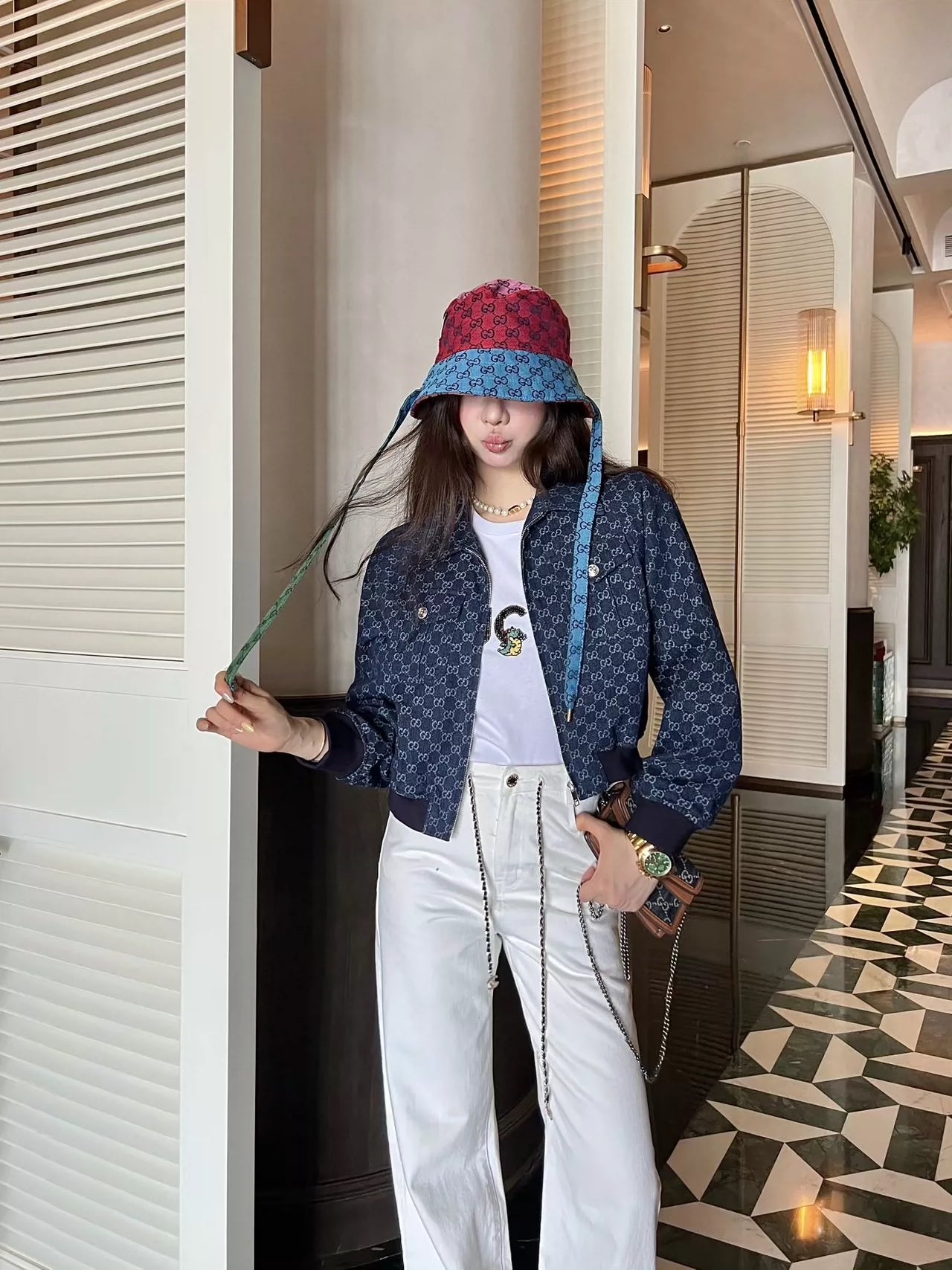 25fw all-over printed jacket