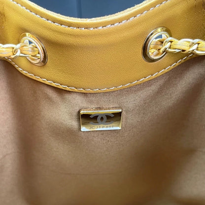 25C suede hippie bag (apricot）