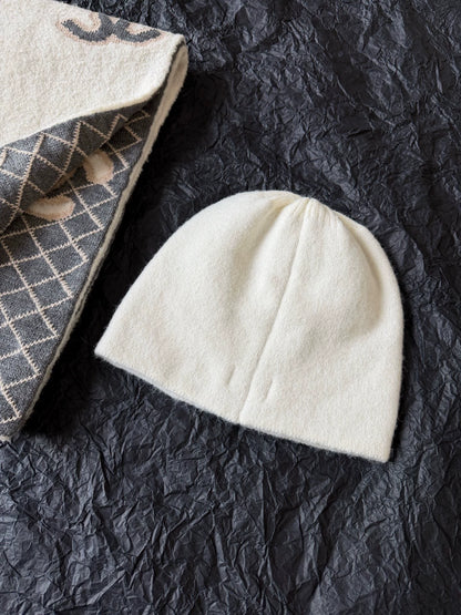 Double C wool knitted cold hat