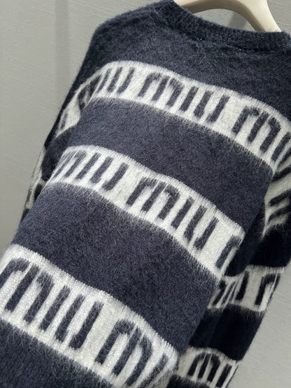 25FW mohair letter sweater