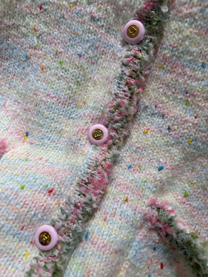 Colorful lace cardigan