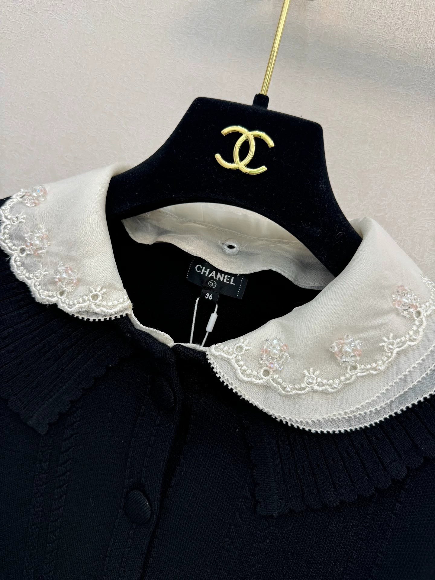 Color blocked knitted cardigan