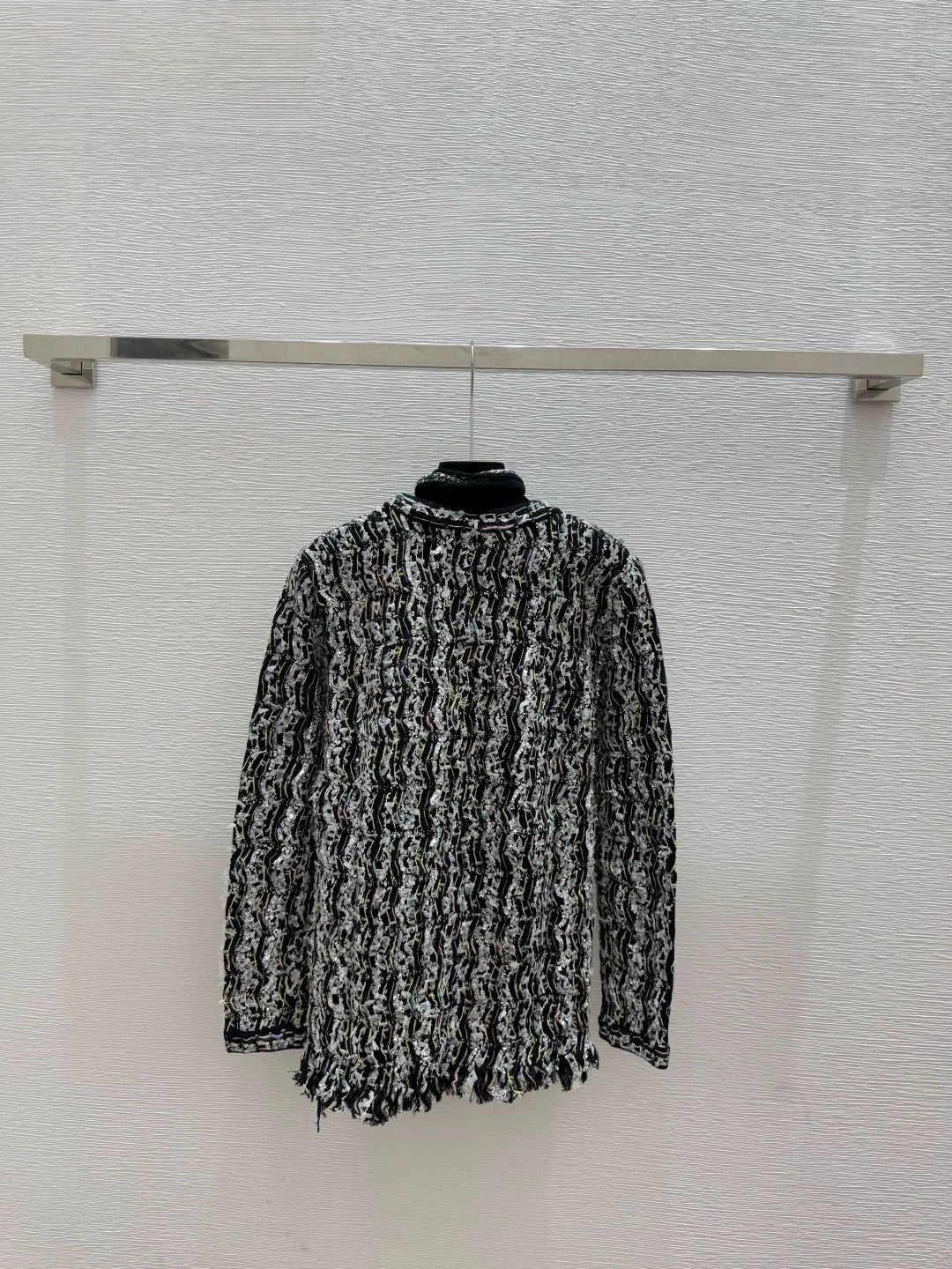 Red tassel knitted cardigan