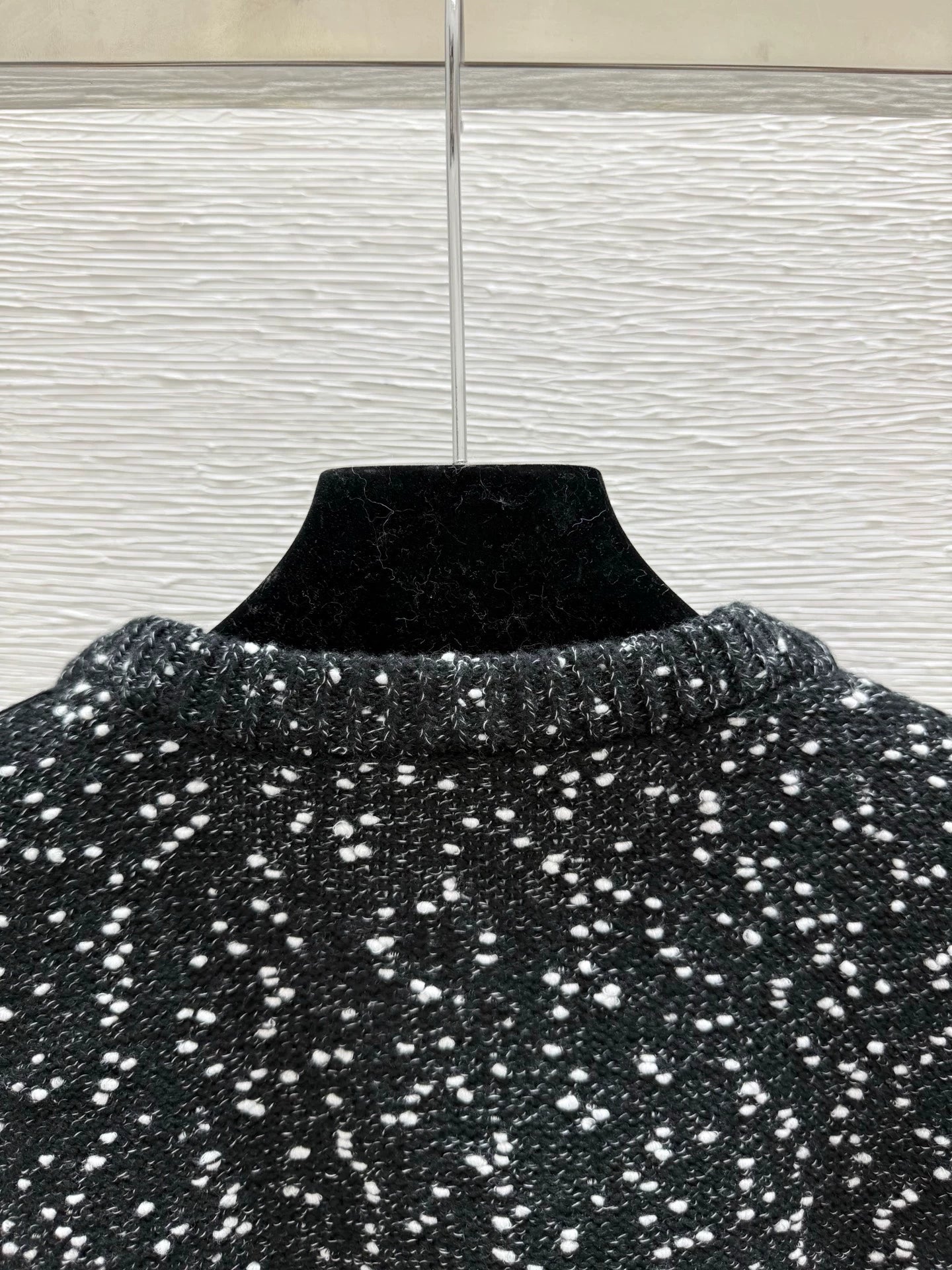 25fw Polka dot knitted dress