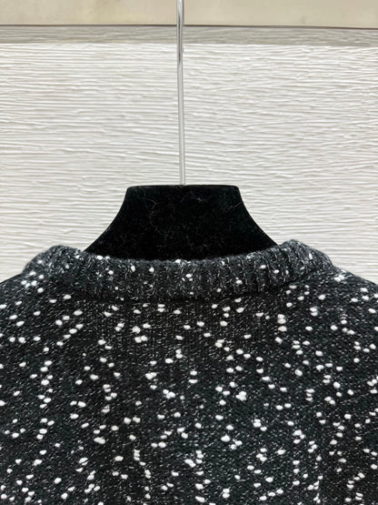 25fw Polka dot knitted dress