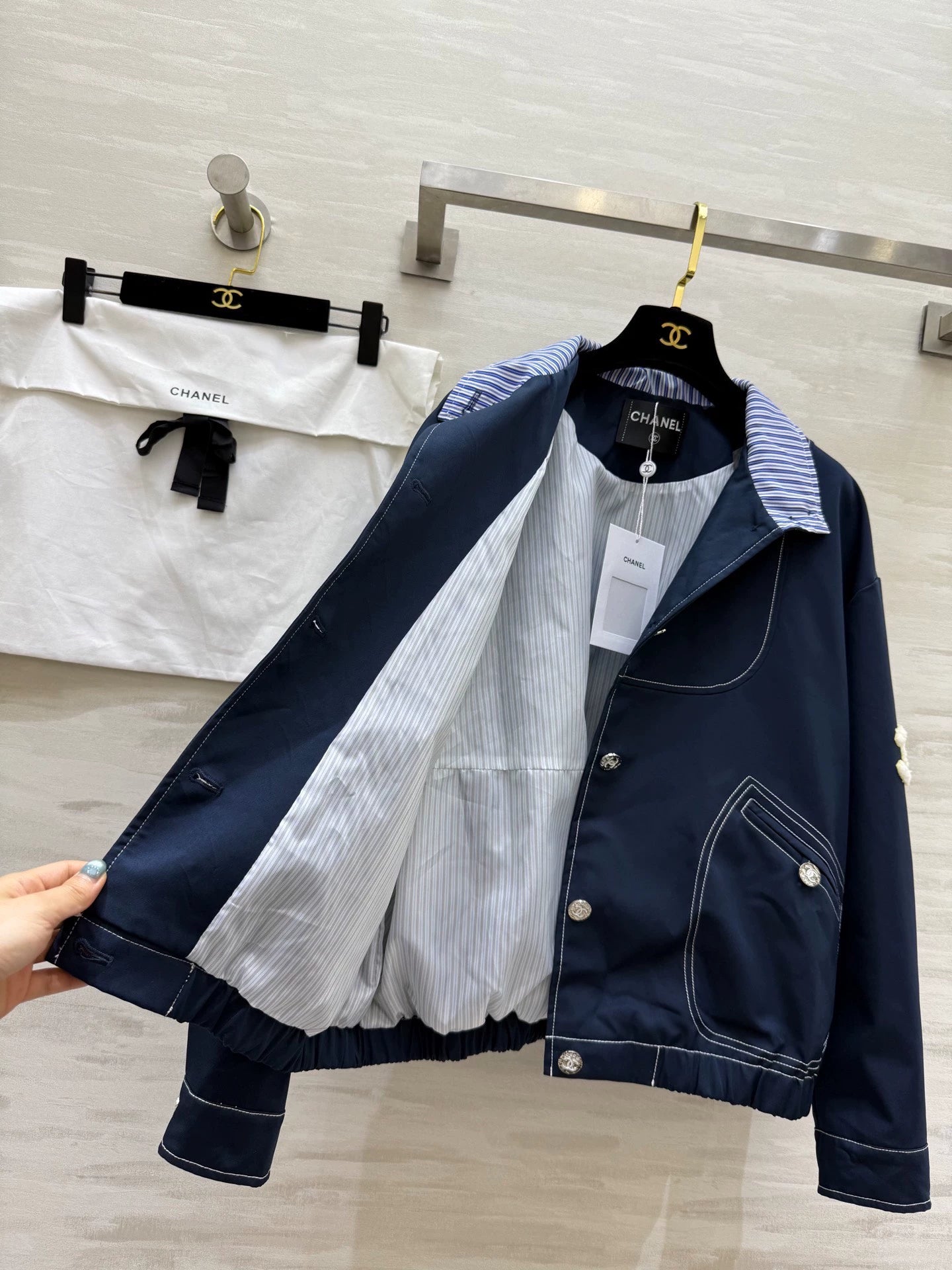 Deep blue workwear jacket