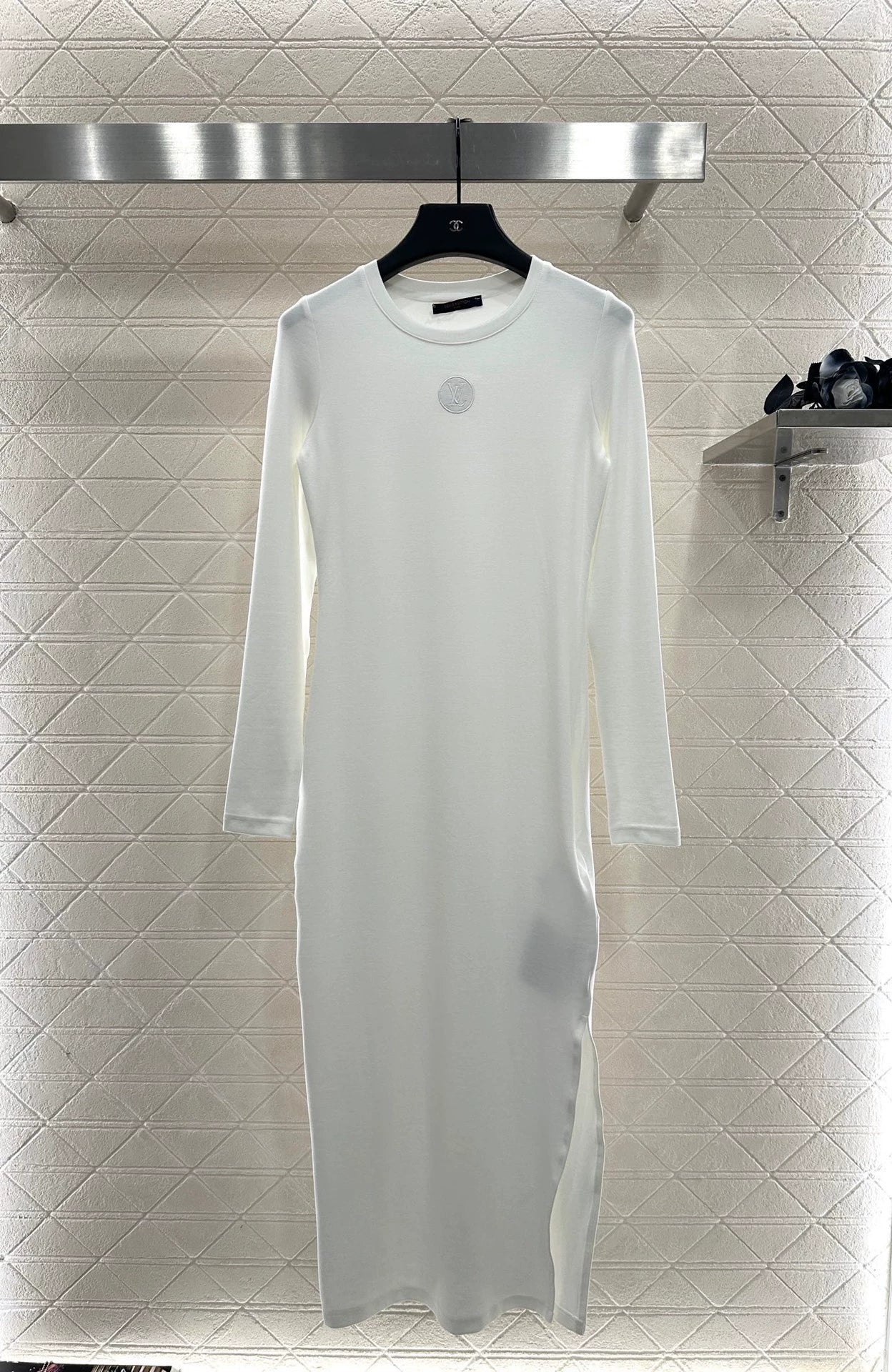 25fw Tailored logo base dress