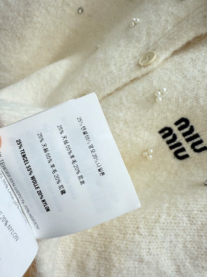 25fw Pearl knitted cardigan