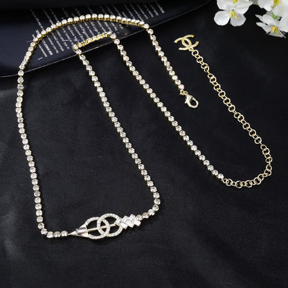Double C bow and arrow waist chain