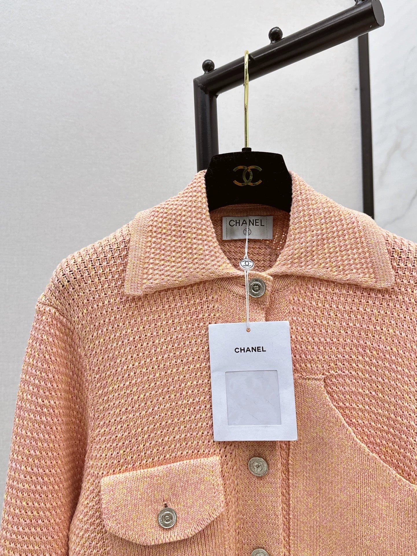 25fw Collar jacket knitted jacket