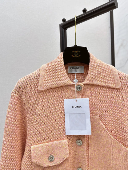 25fw Collar jacket knitted jacket