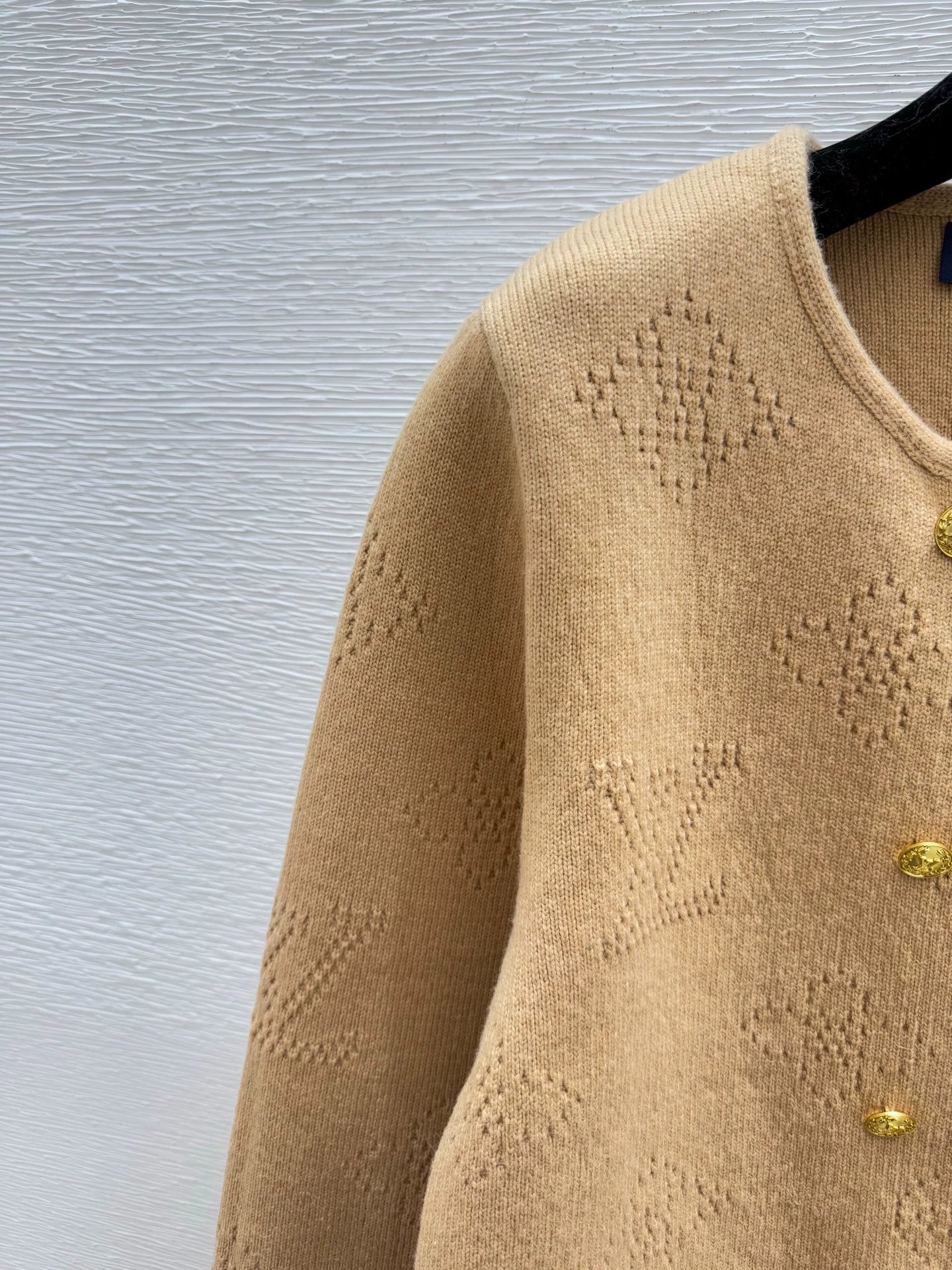 25fw Double breasted knitted cardigan