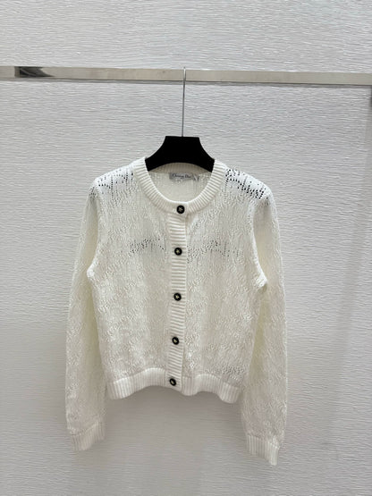 25fw Hollow knit cardigan