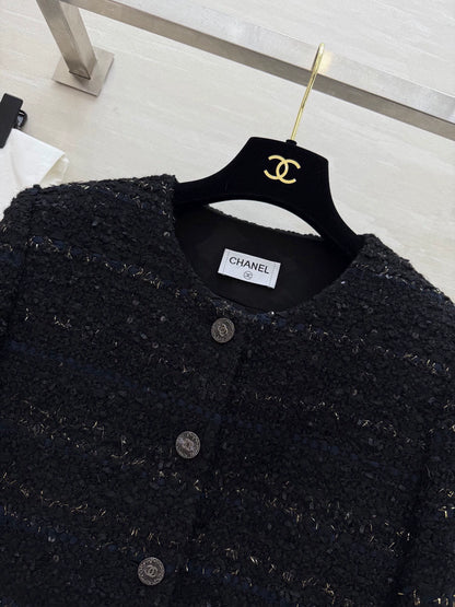 Knitted tweed jacket