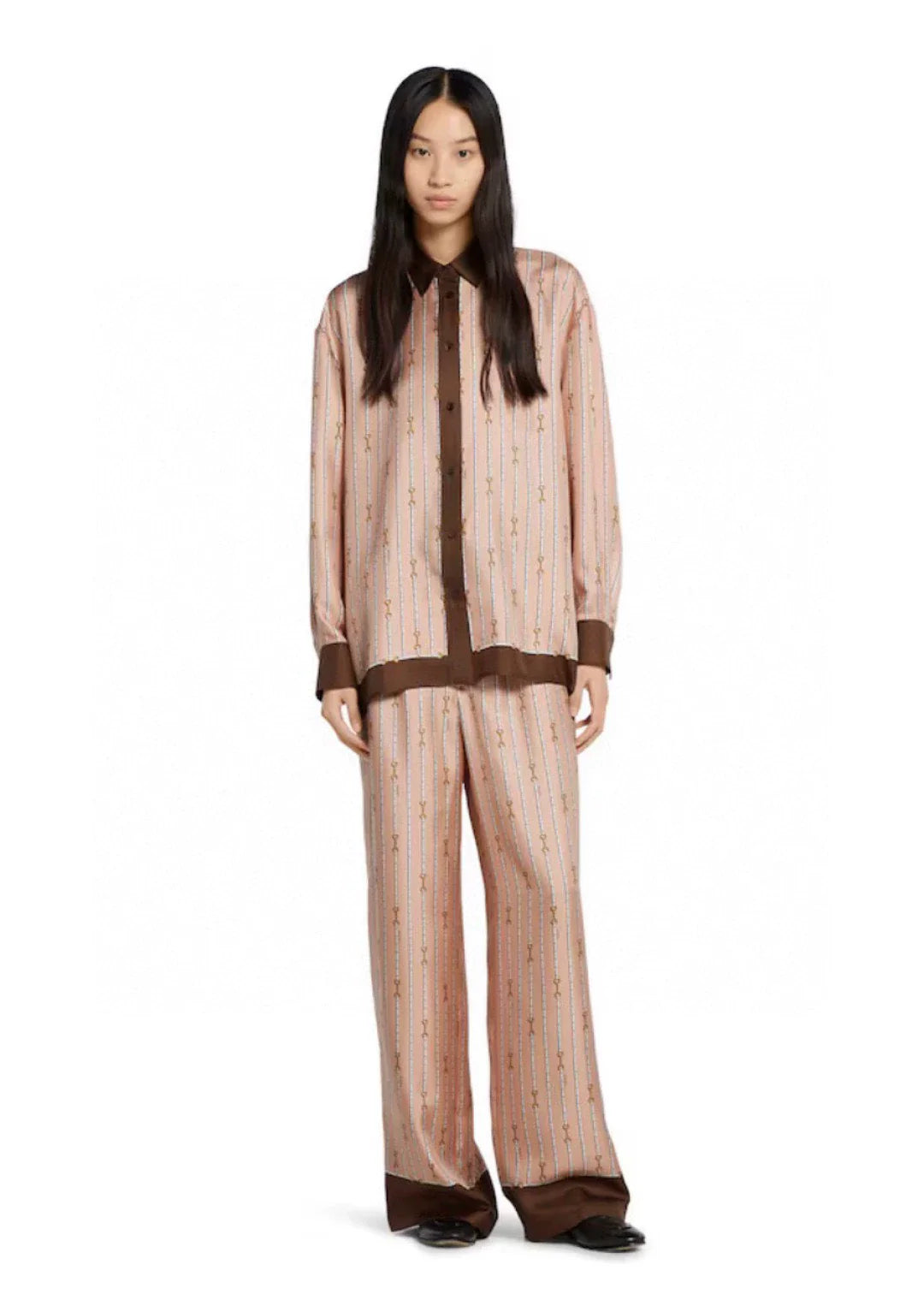 25fw Color blocking printing set