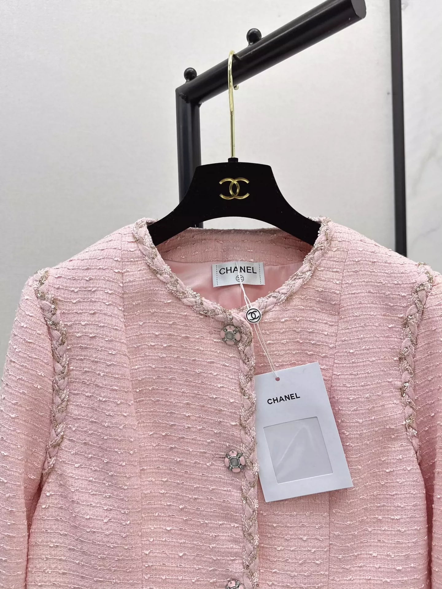 25fw Braided trim short coat