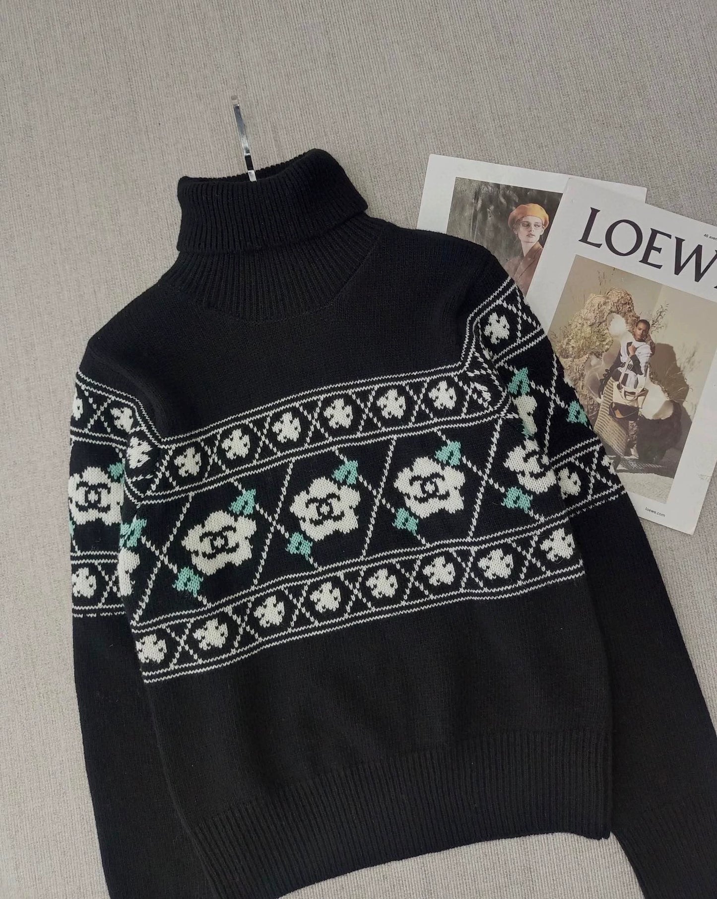 Camellia High Collar Sweater