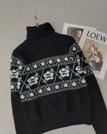 Camellia High Collar Sweater