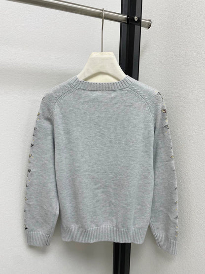 25fw new embroidered sweater