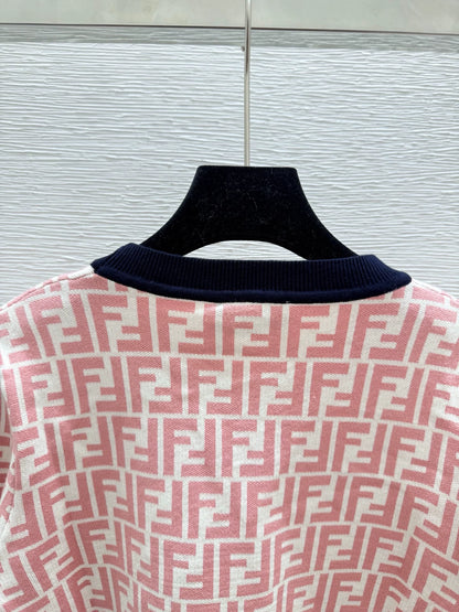 25fw Old flower knitted cardigan