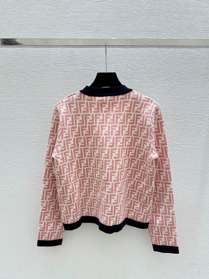 25fw Old flower knitted cardigan