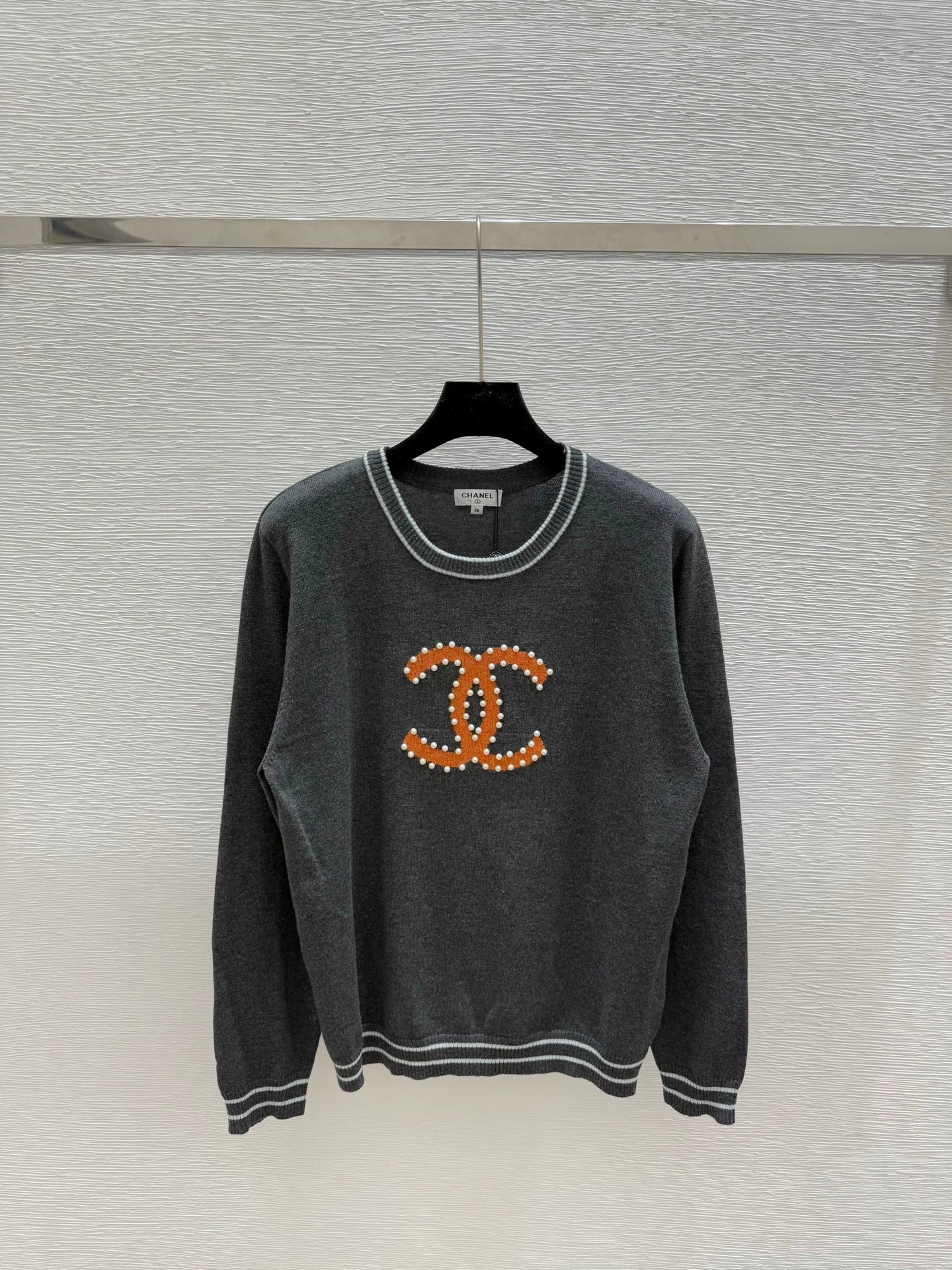 25fw Nail bead sweater