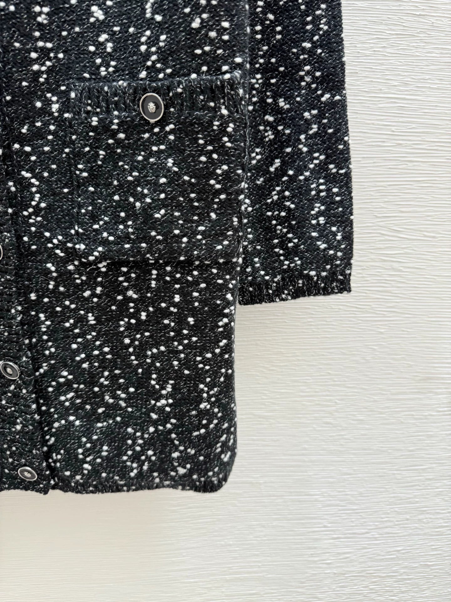 25fw Polka dot knitted dress