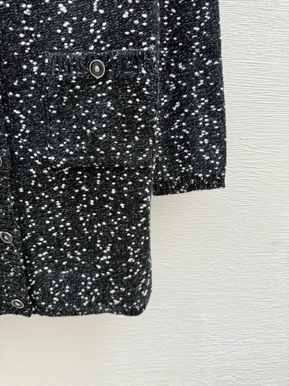 25fw Polka dot knitted dress