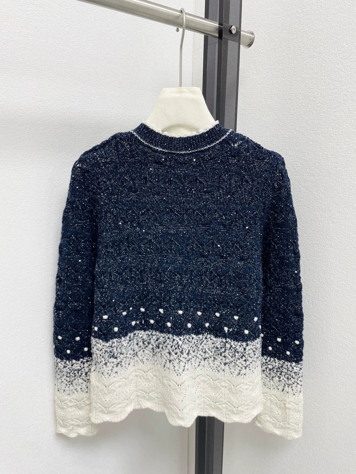 25fw Pearl embellished cardigan