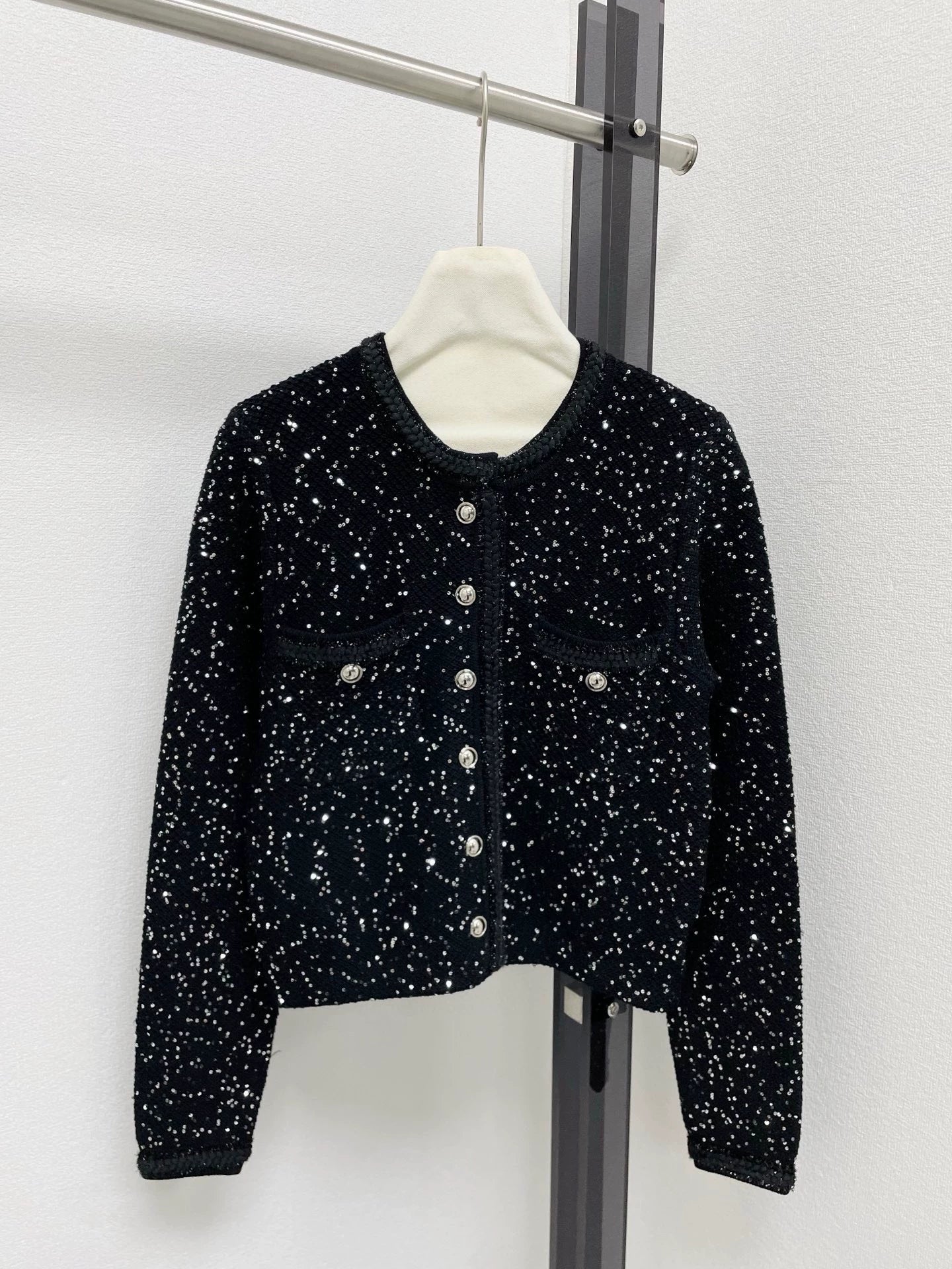25fw Fragrant sequin short jacket
