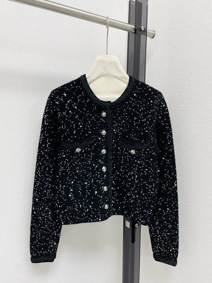 25fw Fragrant sequin short jacket
