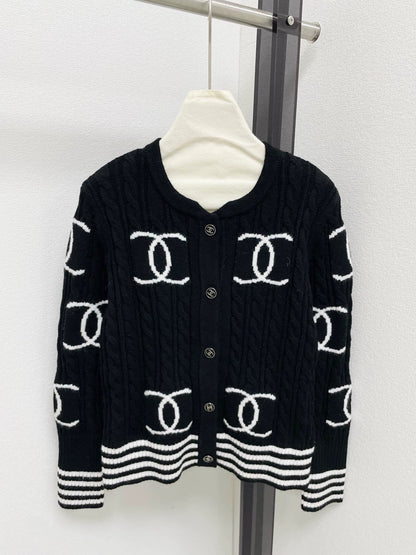 Double C Fried Dough Twists cardigan