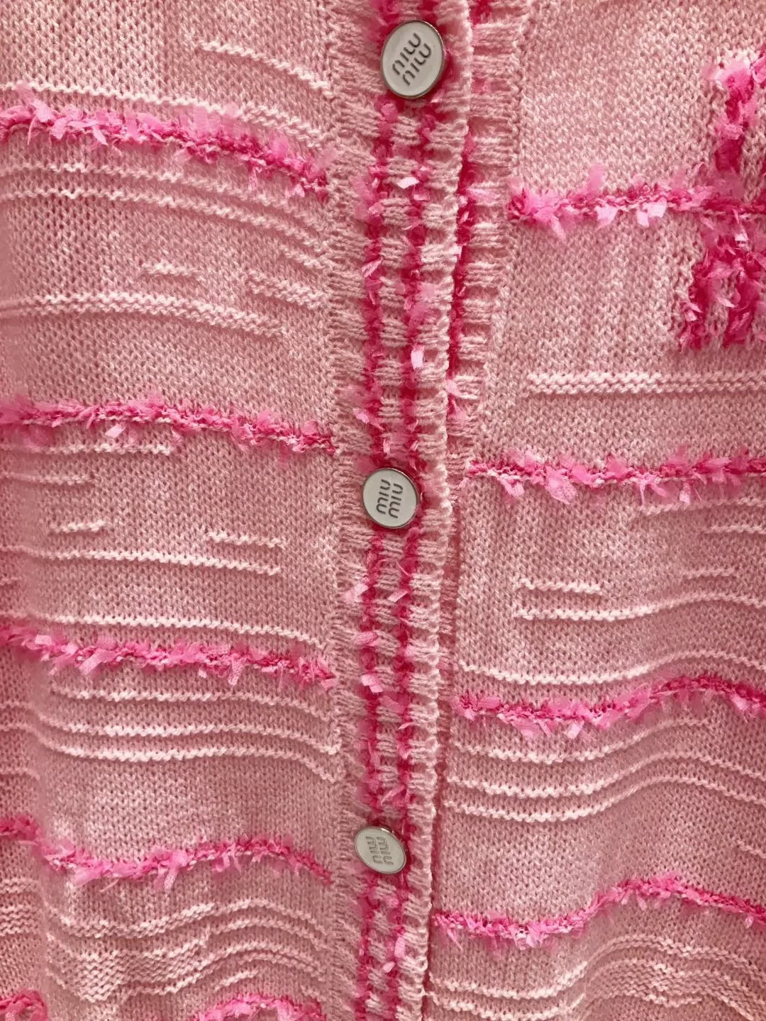 25fw Striped knitted cardigan