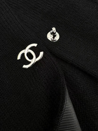 25fw Backpack buckle knitted cardigan