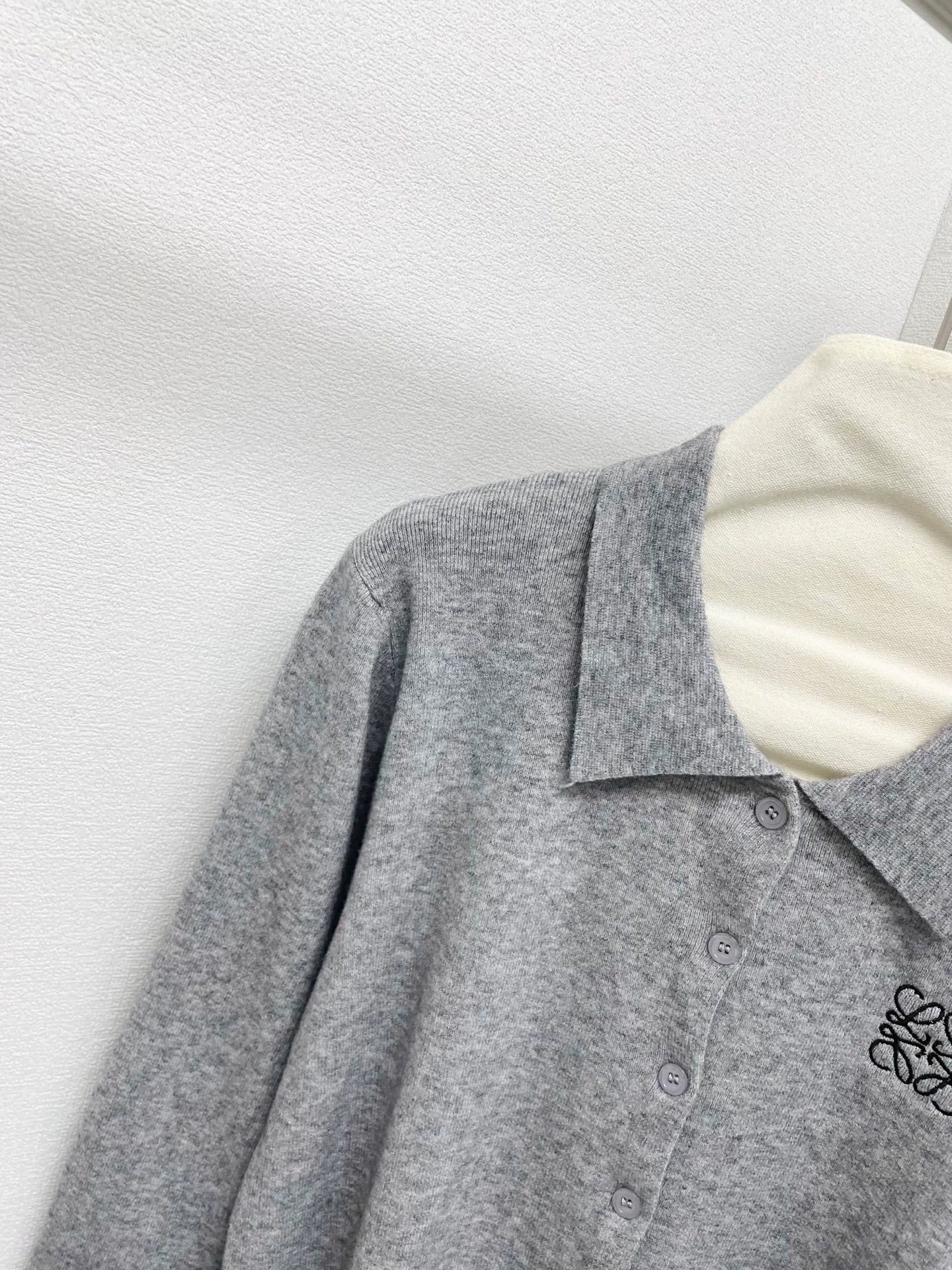 25fw Collar knit cardigan